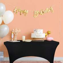 Utopia Kitchen Table Cloth 1 Pack Wrinkle Resistant Tight, Fitted, Washable And Spandex Stretch Rectangular Patio Table Cover 183L X 76W Cm For Event, Wedding, Banquet & Parties – [EXPRESS DELIVERY] - Black - View 5