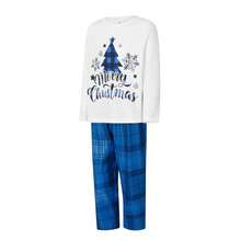 Christmas Pajamas For Women Men Kids Baby Matching Christmas Pajamas For Family Christmas Tree T Shirt Tees Tops Plaid Pants Sleepwear Nightwear Xmas Pjs Set - Xanh và trắng - Xem 7