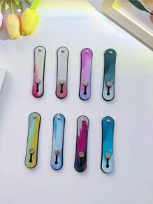 2 Stücke/4 Stücke Vintage bemalter Handyhalter, selbstklebender minimalistischer Fingerring-Griff-Ständer, Zug-Schub-Unterstützungsfunktion Handgelenkschlaufe Halter