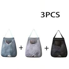 1个塑料袋收纳架，壁挂式塑料袋支架，网状储物袋，塑料袋分配器，厨房配件