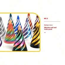 3D打印减压旋转玩具，螺旋3D结构双色漩涡玩具，万圣节礼物，圣诞节礼物