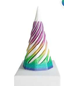 3D打印减压旋转玩具，螺旋3D结构双色漩涡玩具，万圣节礼物，圣诞节礼物