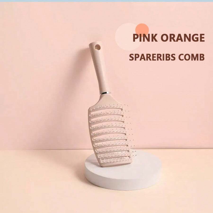 Curling Comb Three Piece Set Curl Defining Brush-Curly Hair Brush Define Styling Brush For Curly Hair, Curl Brush For Curly Hair Wet, Shaping & Defining Curls For Women ,Christmas Gifts - 1pc Pink Spareribs - View 1