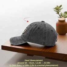 Alpha Phi Alpha Fraternity Washed Baseball Cap, Polyester, Adjustable Size, Lightweight, Printed Occasion Theme, Machine Washable, Multi-Color Options - 黑色 - 查看 4