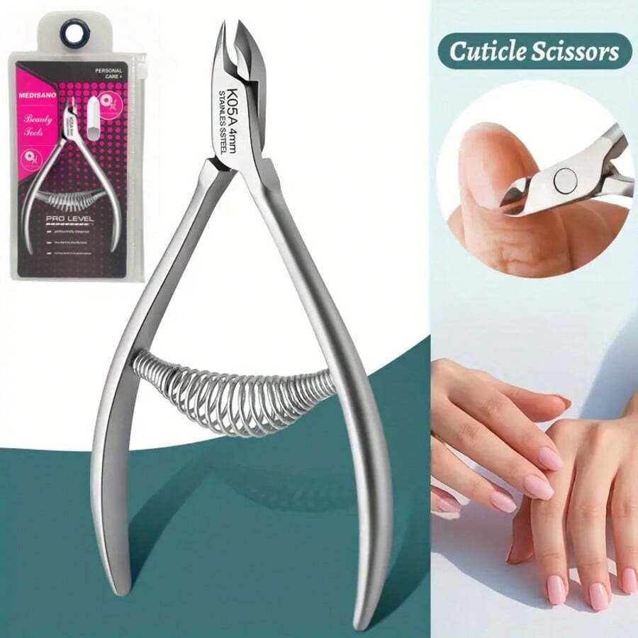 Profesjonalny trymer do skórek, cążki do skórek ze stali nierdzewnej, obcinacz do paznokci, narzędzie do manicure z podwójną sprężyną do pielęgnacji paznokci i pedicure, prezenty dla rodziny, przyjaciół, ukochanych, na powrót do szkoły, Halloween, Boże Narodzenie