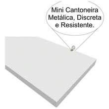 1 White Shelf 90X10 With Floating Support MDF Organizer Decoration Kitchen Bedroom Bathroom - 白色 - 查看 5