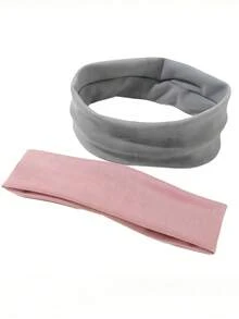 6条/套豹纹和纯色运动发带，柔软弹力面料，舒适百搭，适合瑜伽、健身或忙碌的日常佩戴 - 适合女孩和女士，可轻松搭配任何服装，是打造时尚造型的必备单品。 - 彩色 - 查看 5