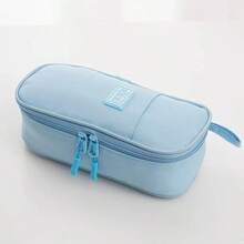 Student School Pencil Case, Colorful Pencil Case - Blue - View 1