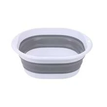 1pc/3pcs Portable Foldable Wash Basin, Vegetable Basin, Foot Basin. Easy To Clean, Lightweight And Extendable. Suitable For Home, Dorm And Outdoor Camping. Used For Camping Sink, Laundry Basin, Bucket, Water Container, Fruit And Vegetable Wash Basin, Cleaning Supplies. Thickened Plastic Foldable Foot Basin And Wash Basin, Essential For Back To School. Foldable Basin, Foldable Basin Set. Home Bathroom Decor Summer