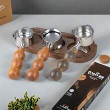 1 قطعة مرشح قهوة إسبرسو بدون قاع بثلاث آذان مناسب لآلات إسبرسو ديلونجي ديديكا EC680/EC685، مرشح إسبرسو بدون قاع من الفولاذ المقاوم للصدأ