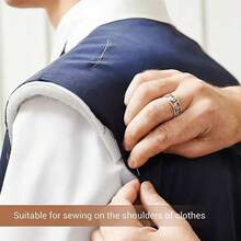 4/8 szt. nakładek na ramiona, unisexowe pikowane kurtki, naszywane nakładki na ramiona do szycia i podszewki marynarek, koszulek, akcesoriów do szycia