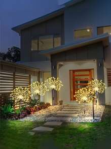 1/3 Sets 360 Lights Solar Fireworks Lights Outdoor, Solar Garden Lights, Solar Fireworks Lights With 240 LED Starburst String Lights 8 Modes Fairy Lights, Shopping Mall, RV, Camping, Wedding Christmas, Lawn Backyard Party Garden Decoration