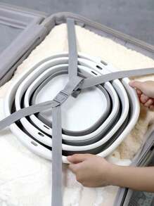 1/3件便携式折叠洗脸盆，户外旅行家用盆，学生宿舍洗脸盆，洗脚盆，洗衣盆，折叠盆，易清洗，轻便可伸缩，适用于家庭，宿舍和户外露营，可用作露营水槽，洗衣盆，水桶