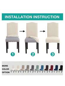 Stuhlbezug für Esszimmer, dehnbare Spandex Parson Stuhlhussen, waschbare Anti-Staub Sitzbezüge für Küche, Hochzeit, Party