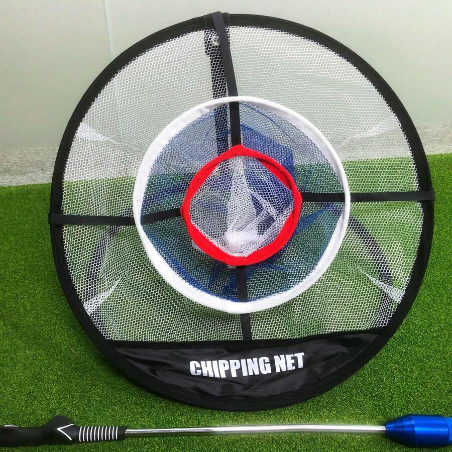 1pc Pop Up Golf Chipping Net Golf Chipping Mat, Target Practice, Collapsible For Indoor Outdoor Swing Training