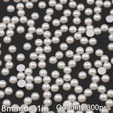 2 mm à 16 mm Perles rondes en ABS beige et blanc, cabochons de perles à moitié plats à moitié ronds, convenant pour la fabrication de bijoux DIY, l'artisanat, les accessoires, les vêtements, les chaussures, les sacs, la décoration des ongles et l'artisanat