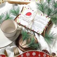 10/20/30pcs Simulated Pine Branches Paired With Realistic Pine Cones And Red Berry Evergreen Cedar Branches, Maintenance Free, Suitable For Christmas Trees, Wreaths, Decorative Wreaths, And Table Centerpieces - Christmas And Holiday Home Decor - Durable Plastic Material, Natural Appearance Design, Imitation Cedar Effect - Green - View 9