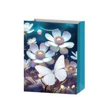 10pcs Flower & Butterfly Tote Bags - Glitter Attached Design, Reusable High-End Fashion Shopping Bags, Flat Paper Bags, Wedding Party Birthday Gift Packaging Bags, Jewelry And Cosmetics Storage Bags. Suitable For Retail Stores, Boutiques, Parties, Corporate Events, Birthdays, Holidays, Christmas And Valentine's Day