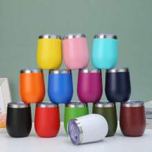 Kit With 10 360ML Stainless Steel Thermal Cups With Acrylic Lid In Various Colors Cup-585 - 妮妮 360毫升 - 查看 8