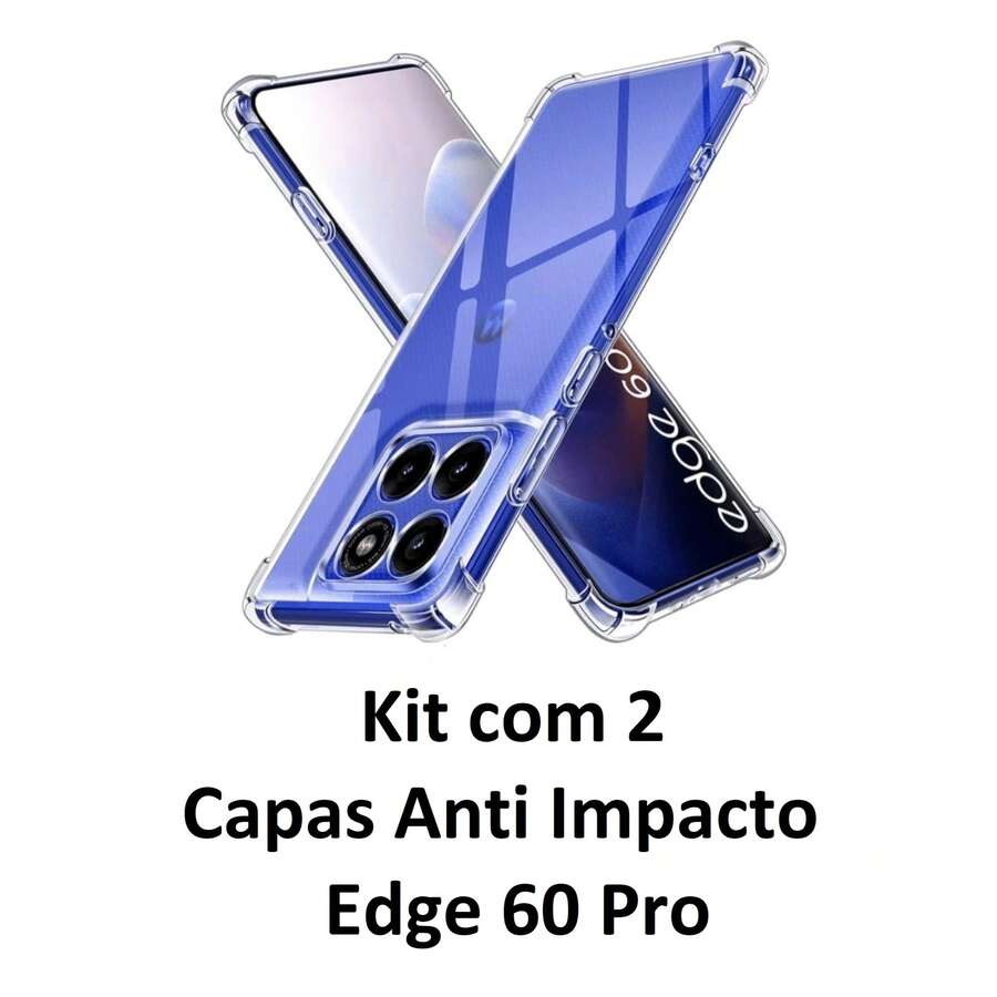 Kit With 2 Transparent Anti-Impact Covers For Moto Edge 60 Pro 5G - 無色 - 查看 1
