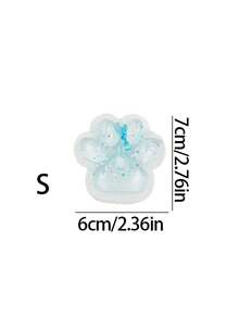 1个Taba巨型爪印慢回弹玩具，适合儿童和成人，猫爪造型，可缓解压力，超柔软挤压解压玩具，粘性慢回弹玩具，适合成人生日派对礼物、万圣节派对礼品袋填充物，包装袋随机发货 - 彩色 - 查看 8