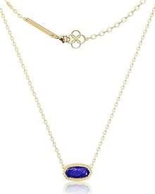 AICase - Collar con colgante de corazón chapado en oro de 18 quilates para mujer, joyería de longitud ajustable, regalo de aniversario de cumpleaños para mujeres, madre, hermana, amigas, ella, esposa - Azul - Ver 8
