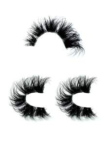 LYBCG 10 Pairs Natural 8D Fluffy False Eyelashes Wispy Lashes 3D Volume Strip Lashes D Curl Fake Eyelashes With Clear Band Eye Lashes Thick And Soft Curly Eyelashes For Halloween Cosplay Manga Lashes - màu đen - Xem 3