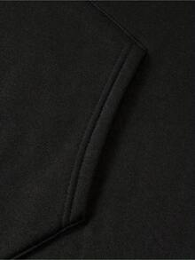 Nueva sudadera con capucha delgada estampada de primavera y otoño - Negro - Ver 11