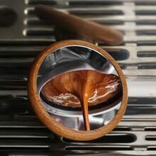 1pc Espresso Extraction Mirror With No-Bottom Handle, For Observing Espresso Flow Rate, Reflective Coffee Machine Tool - Silver Mirror Coffee Accessory - (Item No.Y22146WS) Silver Round Shape Mirror - View 2