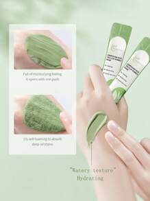 36片复合果酸泥泡泡清洁面膜4g*12 深层补水 高效补水 提亮肤色 紧致肌肤 舒缓干燥肌肤 增强肌肤弹性 - 綠色-3pcs - 查看 8