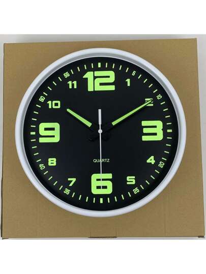 Glow In The Dark Wand Clock, Creative Silent Living Room Bedroom, Home Kitchen, Office Easter Friend "10" 12 "(No Battery) (Needs To Absorb Enough Verlichting Energy Shine),Home ,Room Klok Bedroom Dormitory Back School view 10