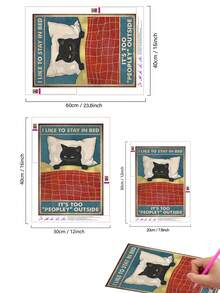 | 5D DIY Diamond Painting | Animal Wall Art Diamond, 5D DIY Embroidery Mosaic Art Of A Kitten Who Loves To Sleep In Bed. DIY Diamond Art Kit, Relaxing Diamond Painting, DIY Skill And Concentration Exercises, The Perfect Gift Diamond Painting.