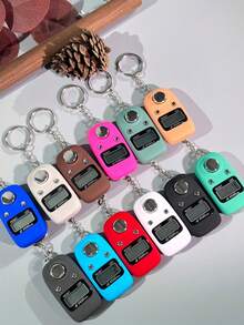 602 Handheld Tally Counter With LED Display, Portable Keychain Counter, Convenient For Prayer Counting, Inventory Counting, People Counting, Displays Up To 99,999