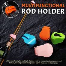2pcs, Lure Rod Bundle Tool, Multi-Functional Rod Bundle, Rod Protector, Lure Rod Storage Bundle, Lure Accessories, Fishing Accessories, Fishing Rod Fixing Clip. - Multicolor - View 9