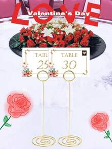 20Pcs, 8.75 Inch/22 Cm Tall Table Number Holders - Gold Peacock Circle Clip Style - Photo Clip Place Card Holder,Table Number Stands, Price Tag Holder, Photo Holders, Exquisite Quality, Durable And Sturdy For Wedding Party, Festival, Holiday, Christmas, Graduation, Reception, Restaurant, Family Gathering, Tea Party, Office Memo, Tarot Card Reading, Home Centerpiece, Decorations Display