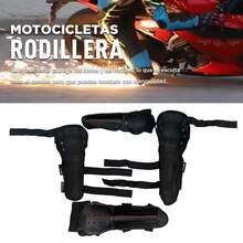 Rodilleras Coderas Motociclista Y Bicicletas Protección 4 PAZ - Negro - Ver 3