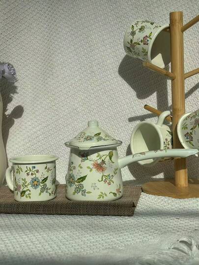 Minimalistisk 3-delad kaffetratt, kaffekopp, förvaringsburk för kaffebönor, bärbart kaffebestickset för dagligt bruk, lämplig för jul, Halloween, Thanksgiving och dagliga familjesammankomster för att rosta kaffe, kan användas som presenter till släktingar och vänner