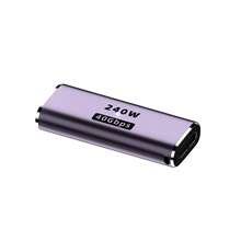 WOWSSYO 1pc 90 Degree USB-C Adapter, USB4.0 Type-C Adapter Supporting Thunderbolt 3, 40Gbps Data Transfer, 240W Fast Charging, 8K@60Hz Video Output, Compatible With Laptops, Tablets And Smartphones - Multicolor - View 13