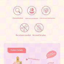 1pc Girls' Puzzle Castle Toy, Children's DIY Princess Castle, Pretend Play Building Blocks Toy, Children's Connecting Toy, Girls' Birthday Toy, Develops Kids' Hands-On Ability, For 3-6 Years Old Girls, Christmas Gift