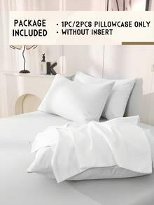 1 funda de almohada suave, funda de almohada de tamaño estándar, cierre de sobre, resistente a las arrugas, el desvanecimiento y las manchas, sin incluir el relleno de la almohada, decoración de otoño, decoración de habitación, de vuelta a la escuela, útiles escolares, blanco, rosa, negro, azul marino, beige, gris, verde, azul, verde