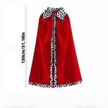 150cm/130cm/90cm Christmas Carnival Party Cape King Prince Cosplay Costume Crown Wand Shawl Activity Party Performance Costume Halloween - Multicolor - View 10