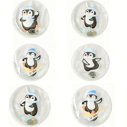 Joivida 3 miếng giữ ấm tay hình chim cánh cụt dễ thương - Có thể tái sử dụng, PVC chống rò rỉ, Không cần pin, Thiết yếu cho các hoạt động ngoài trời, đi bộ đường dài, trượt tuyết và đi bộ mùa đông | Thiết kế lạc quan | Chất liệu chống rò rỉ, Miếng giữ ấm tay