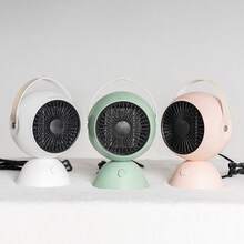 TENGKESi 1 Peça + Tipo de Plugue 220V 900W Aquecedor de Ar Quente Portátil Pequeno, Proteção Contra Superaquecimento, Proteção Contra Inclinação, Grade Anti-Escaldante, Sala de Estar, Escritório, Aquecedor para Ambiente, Ventilador Elétrico de Aquecimento de Ar Quente à Prova de Frio e Calor no Inverno