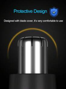 Recortador de vello de nariz recargable, afeitadora eléctrica de vello de nariz, recortador de vello de oídos de material metálico