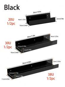 Kệ treo tường acrylic nổi - Bộ 2 kệ lưu trữ gắn tường, kệ lưu trữ phòng tắm, kệ sách nổi, phù hợp cho phòng tắm, phòng ngủ hoặc nhà bếp - Lắp đặt dễ dàng bằng keo dán (không cần khoan) hoặc vít (cần khoan) - Kệ hiện đại - Nhiều màu - Xem 11