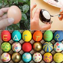 6/10/12pcs Realistic Artificial Chicken Eggs, Farm Animal Supplies, Nest Accessories, Decorative Eggs