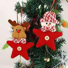 Christmas Tree Ornaments, Santa Claus, Snowman, Reindeer Pendant Decorations With Bells, Suitable For Home Holiday Party Decor Home Decor Christmas Decorations Room Decor Winter