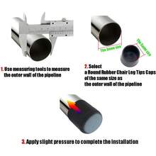 16Pcs 1 Inch (25mm) Round Rubber Chair Leg Tips Caps, Chair Table Leg Covers Floor Protectors, Chair Leg End Caps For Furniture, Chair, Table - 25mm (1"), 16 Pieces - View 7