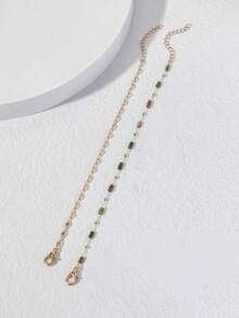 2pcs Bohemian Elegant Women Necklace Set, Minimalist Short Necklace, Fashion Jewelry For Daily Wear, Date, Vacation, Party, Beach Outfit, Gift For Her