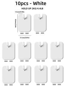 1pc/2pcs/4pcs/8pcs/10pcs Album Hook, Traceless Nail, Hanging Wedding Photos, Wedding Photos, Wall Mounted Frame Holder, No Punching, Waterproof, Portable